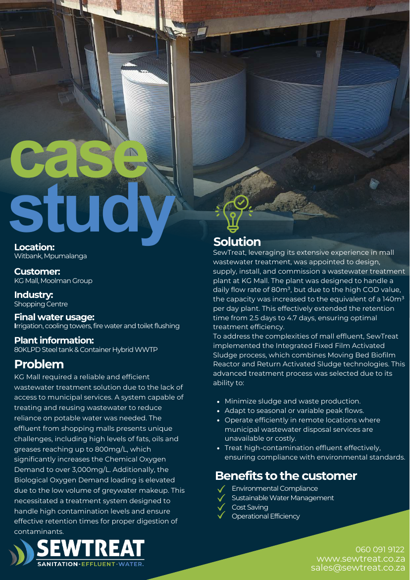 KG Mall Wastewater Reuse published case-study sheet 1