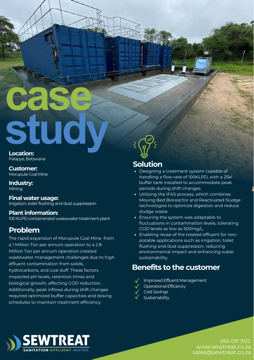 Morupule Coal Mine published case-study sheet 1