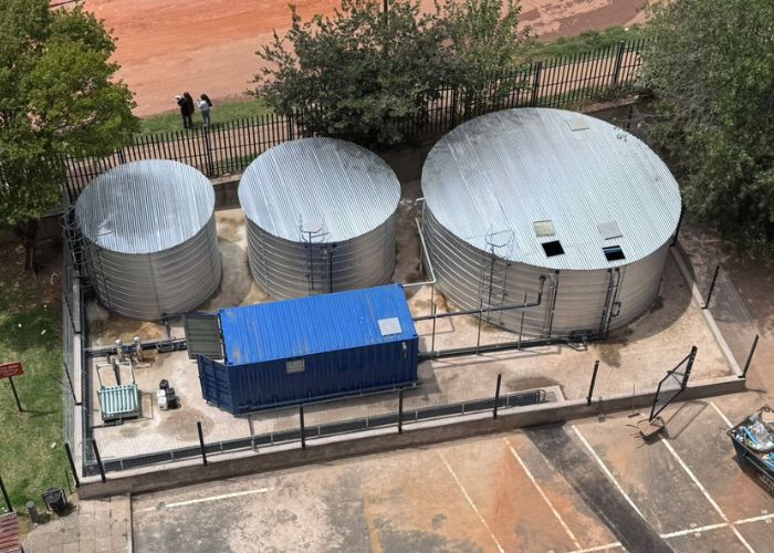 Completed greywater plant