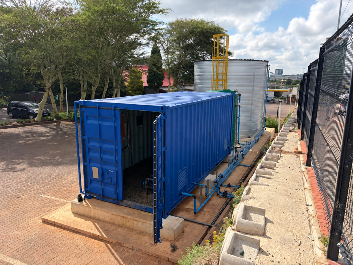 Town Lodge Menlo Park borehole-water treatment plant and water storage